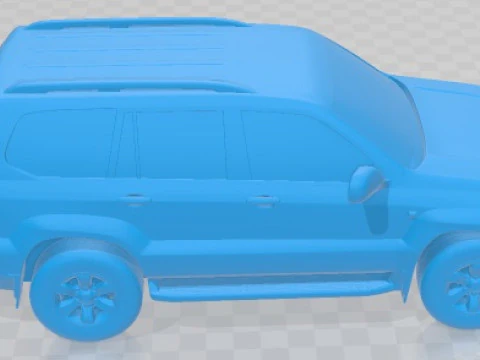 Toyota Land Cruiser Prado 120 5 Doors 2009 Printable Car 3D Print Model