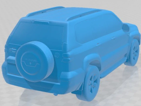 Toyota Land Cruiser Prado 120 5 Doors 2009 Printable Car 3D Print Model
