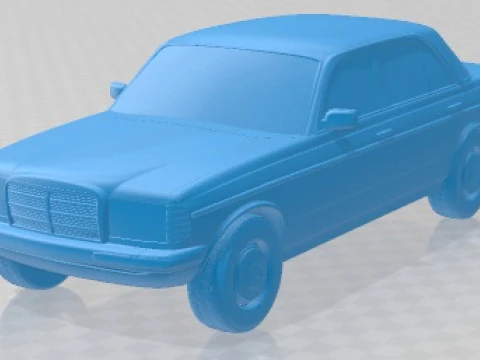 Mobil Cetak Mercedes Benz W123 Sedan 1975 Model Cetak 3D