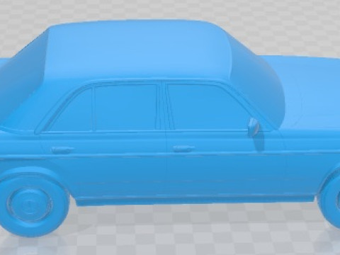 메르세데스 벤츠 W123 세단 1975 인쇄 가능한 자동차 3D 프린트 모델