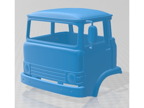 Ebro D 700 1975 Camion à cabine à carrosserie imprimable Modèles 3D en vedette