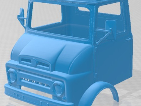 Ebro C 450 1965 Camion à cabine à carrosserie imprimable Modèles 3D en vedette