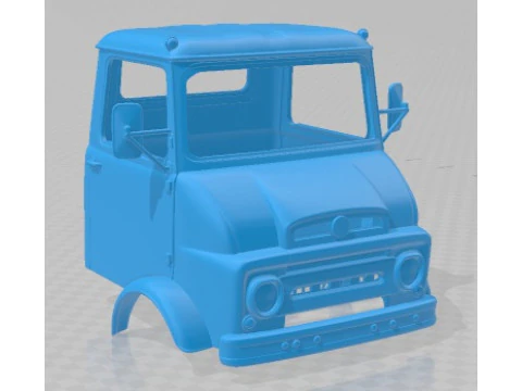Ebro C 450 1965 Printable Body Cabin Truck 3D Print Model