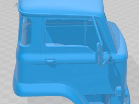 Leylang G Cab 1972 Printable Body Cabin Truck 3D Print Model