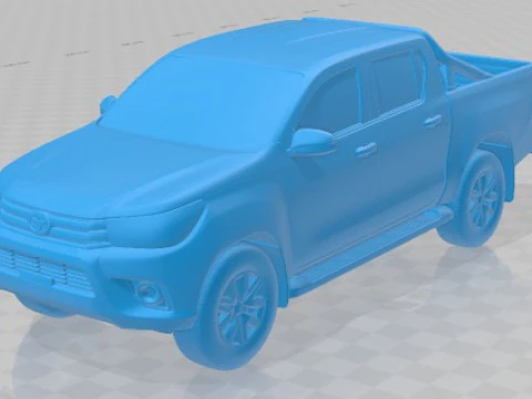 Toyota Hilux Double Cab 2016 인쇄용 자동차 3D 프린트 모델