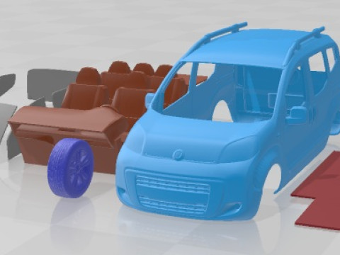 Carro para imprimir Fiat Fiorino Qubo 2011 Modelo de Impressão 3D