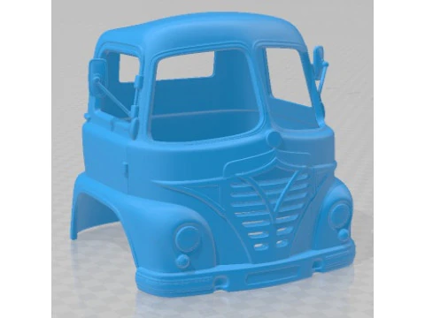 Foden S21 1959 Printable Body Cabin Truck 3D Print Model