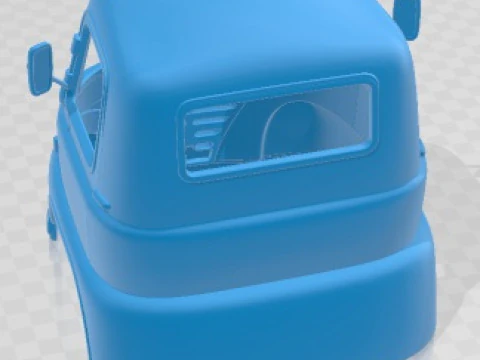 Foden S21 1959 Printable Body Cabin Truck 3D Print Model