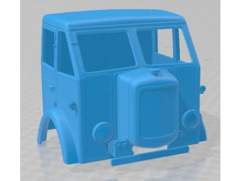 Foden F1 1931 Printable Body Cabin Truck 3D Print Model