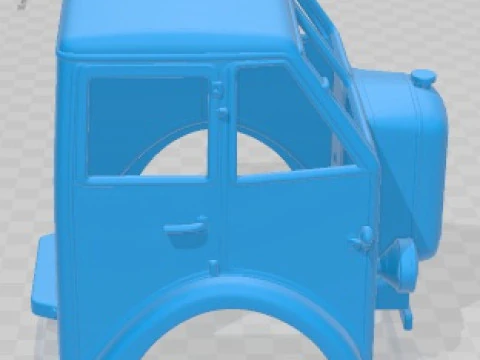 Foden F1 1931 Printable Body Cabin Truck 3D Print Model