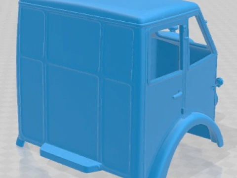 Foden F1 1931 Printable Body Cabin Truck 3D Print Model