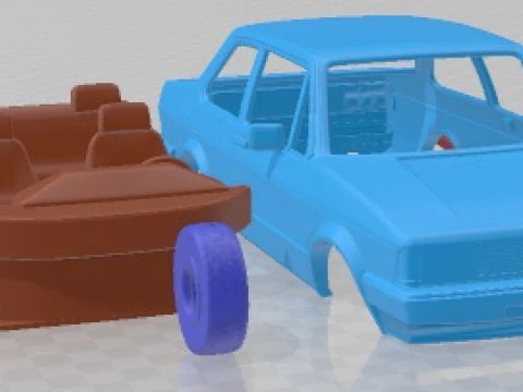 Volkswagen Jetta 1979 Printable Car 3D Print Model