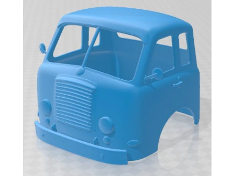Pegaso II Z 203 1946 Camion cabinato con cassone stampabile Modello di stampa 3D