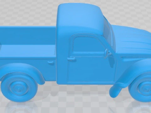 Citroen 2CV Pickup Printable Car 3D Print Model