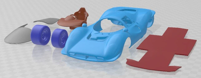 Ferrari P330 P3 1966 Printable Car 3D Print Model .c4d .max .obj .3ds .fbx .stl .blend