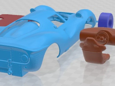 Ferrari P330 P3 1966 Printable Car 3D Print Model