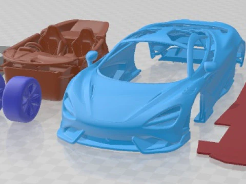 Mclaren 765lt 2021 Printable Car 3D Print Model