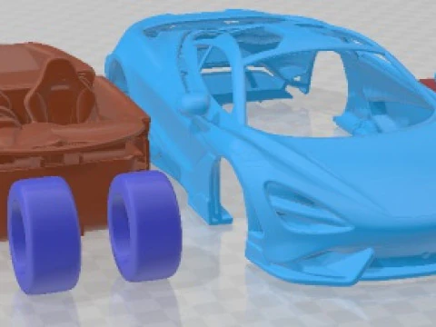 Mclaren 765lt 2021 Printable Car 3D Print Model