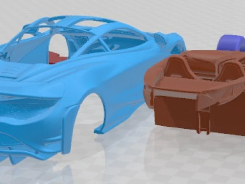 Mclaren 765lt 2021 Printable Car 3D Print Model