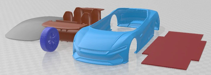 BYD e SEED GT 2019 Printable Car 3D Print Model .c4d .max .obj .3ds .fbx .stl .blend 