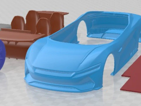 BYD e SEED GT 2019 Printable Car 3D Print Model
