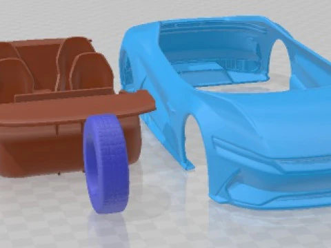 BYD e SEED GT 2019 Printable Car 3D Print Model