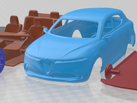 알파로메오 토날레 2019 인쇄용 자동차 3D 프린트 모델