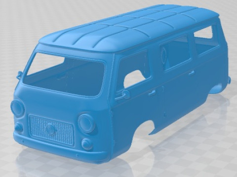 Fiat 850 Familiare Body Van yang Dapat Dicetak Model Cetak 3D