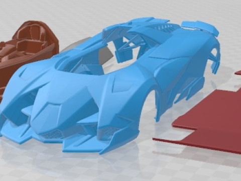 Auto stampabile Egoista 2013 Modello di stampa 3D