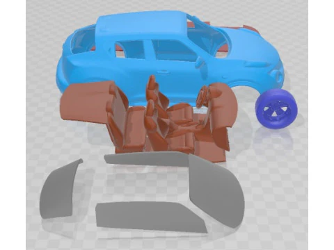 Nissan Juke 2011 Printable Car 3D Print Model