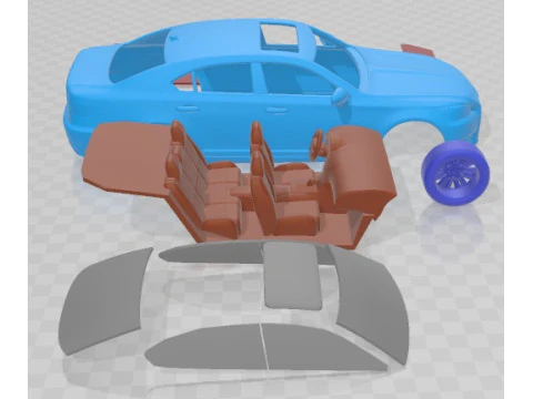 Lexus LS 460 2013 Printable Car 3D Print Model