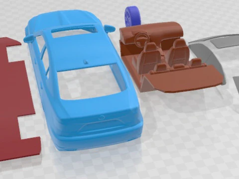Lexus LS 460 2013 Printable Car 3D Print Model
