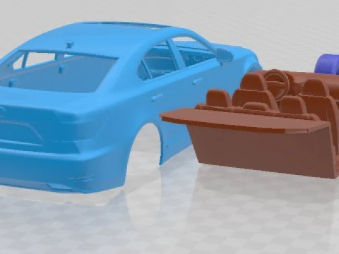 Lexus LS 460 2013 Printable Car 3D Print Model