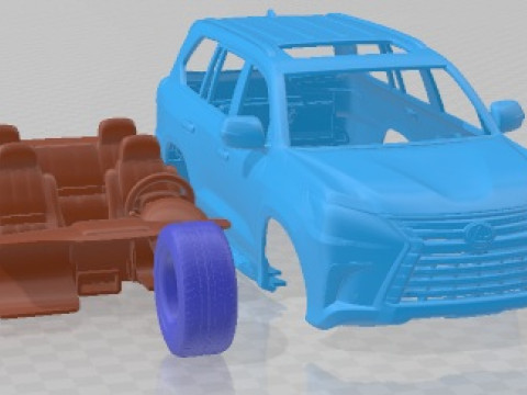 Lexus LX 570 2016 Printable Car 3D Print Model