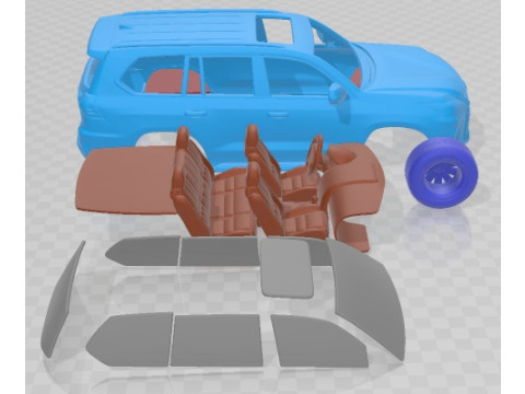 Lexus LX 570 2016 Printable Car 3D Print Model
