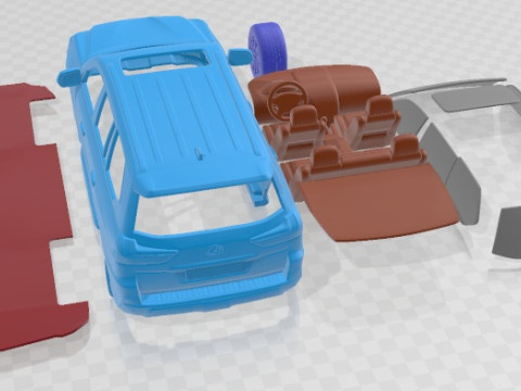 Lexus LX 570 2016 Printable Car 3D Print Model