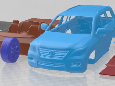Lexus LX 570 2010 Printable Car 3D Print Model