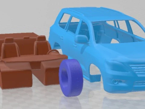 Lexus LX 570 2010 Printable Car 3D Print Model