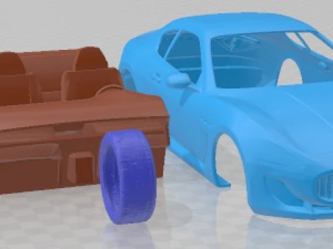 Maserati Gran Turismo MC Stradale 2012 Printable Car 3D Print Model