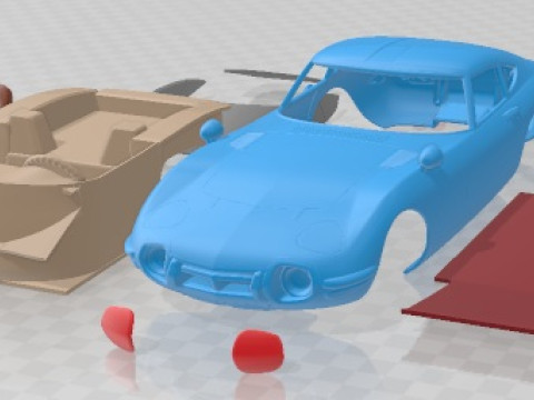 Toyota GT 2000 1967 Printable Car 3D 프린트 모델