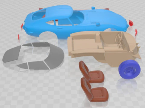 Toyota GT 2000 1967 Printable Car 3D Print Model