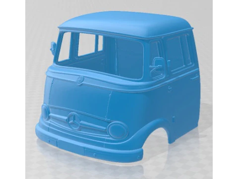 Mercedes Benz L 319 1963 Грузовик с кабиной для печати 3D Принт Модель