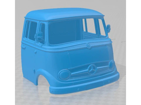 Mercedes Benz L 319 1963 Printable Cabin Truck 3D Print Model