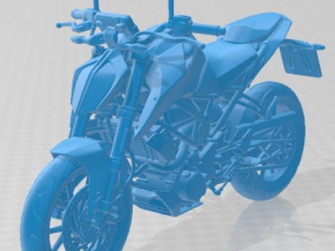 Moto para imprimir KTM Duke 390 2020 Modelo de Impressão 3D