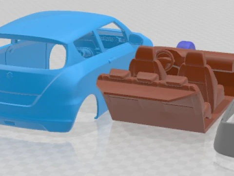 Suzuki Swift 3 door 2011 Printable Car 3D Print Model