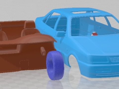 Volkswagen Passat B4 Sedan 1993 Автомобиль для печати 3D Принт Модель