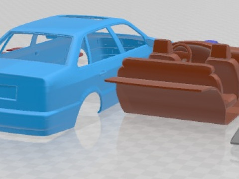 Volkswagen Passat B4 Sedan 1993 Автомобиль для печати 3D Принт Модель