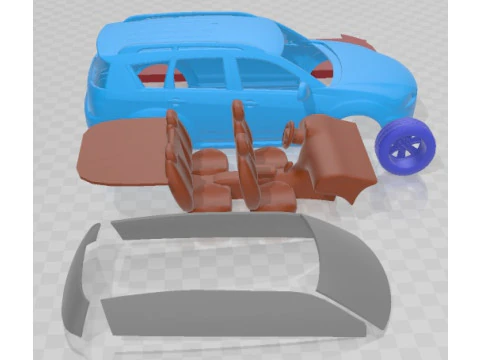 Mitsubishi Outlander GT 2011 Printable Car 3D Print Model