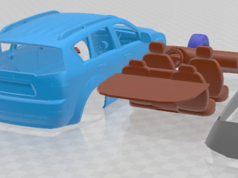 Mitsubishi Outlander GT 2011 Printable Car 3D Print Model
