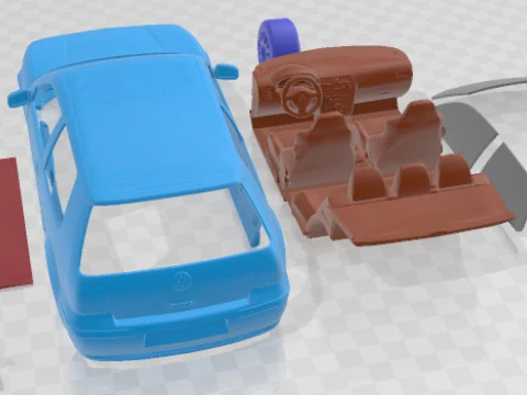 Volkswagen Golf IV GTI Printable Car 3D Print Model